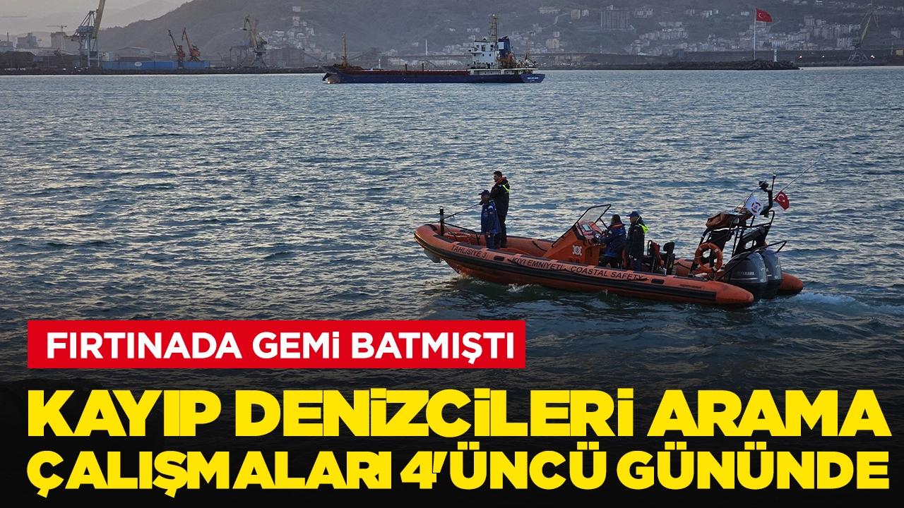 Çalışmalar 4'üncü gününde: Kayıp denizciler aranıyor