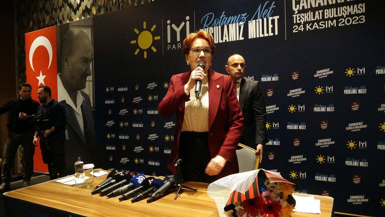 Meral Akşener Çanakkale'de partisinin başkan adayını açıkladı