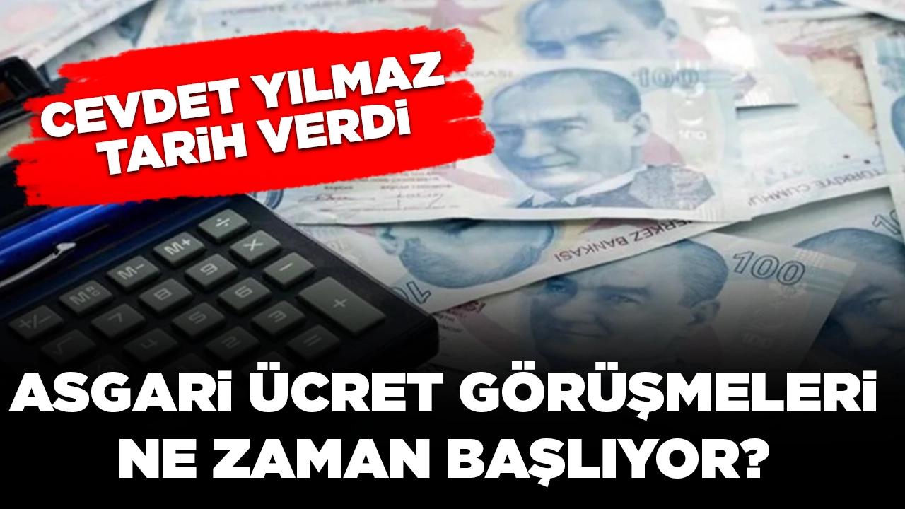 Cumhurbaşkanı Yardımcısı Yılmaz tarih verdi: Asgari ücret görüşmeleri ne zaman başlıyor?