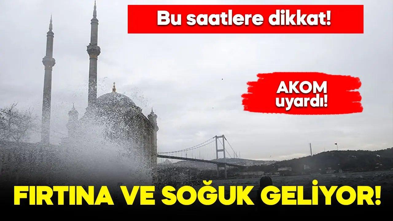 AKOM’dan fırtına ve kuvvetli yağış uyarısı!