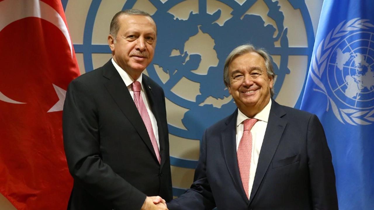 Cumhurbaşkanı Erdoğan, BM Genel Sekreteri Guterres ile görüştü