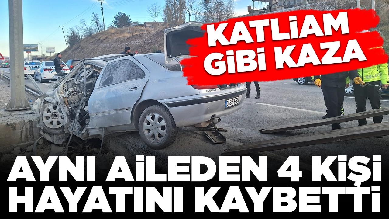 Katliam gibi kaza: Aynı aileden 4 kişi hayatını kaybetti