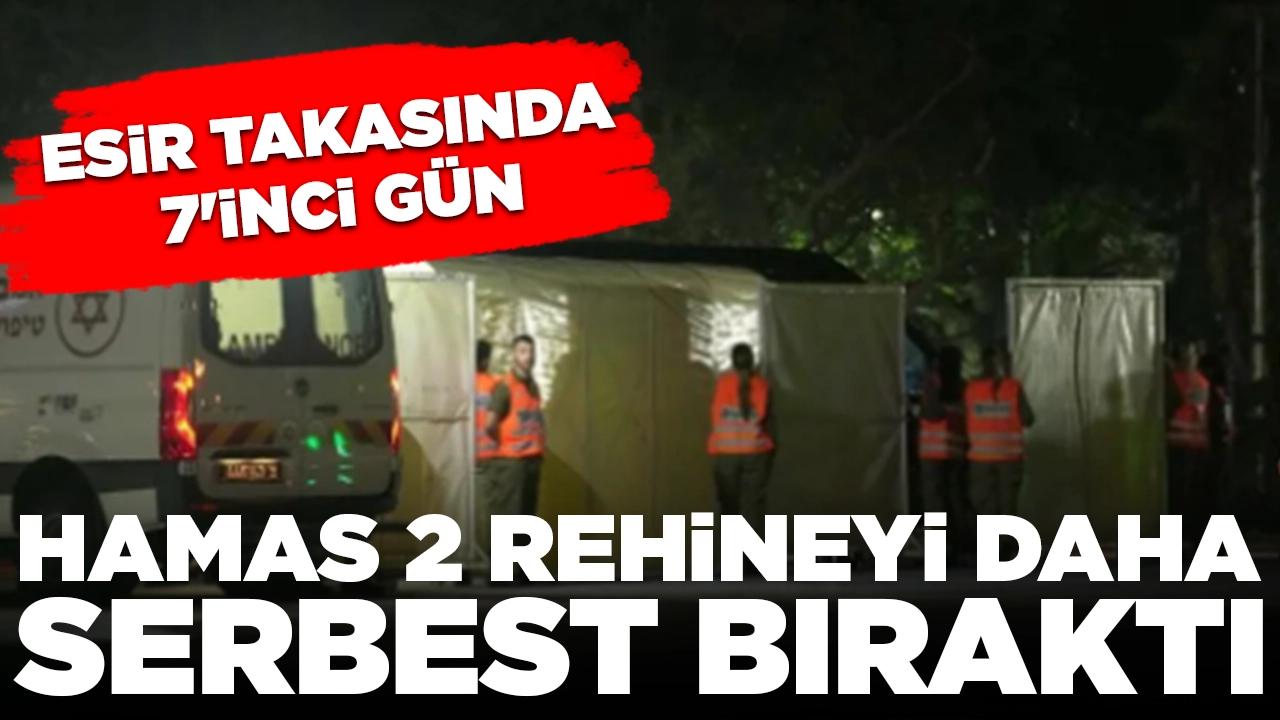 'İnsani ara' 7. gününde: Hamas 2 rehineyi daha serbest bıraktı