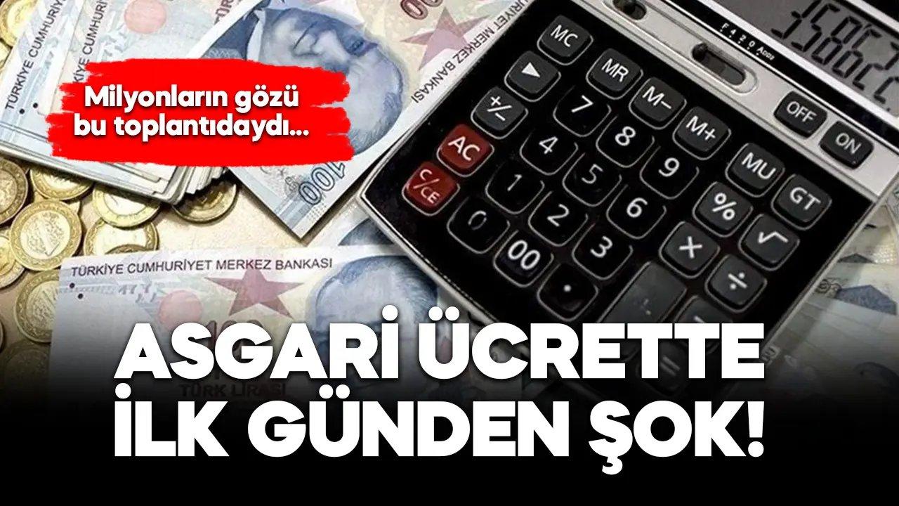 Asgari ücrette büyük şok! Toplantı ertelendi…