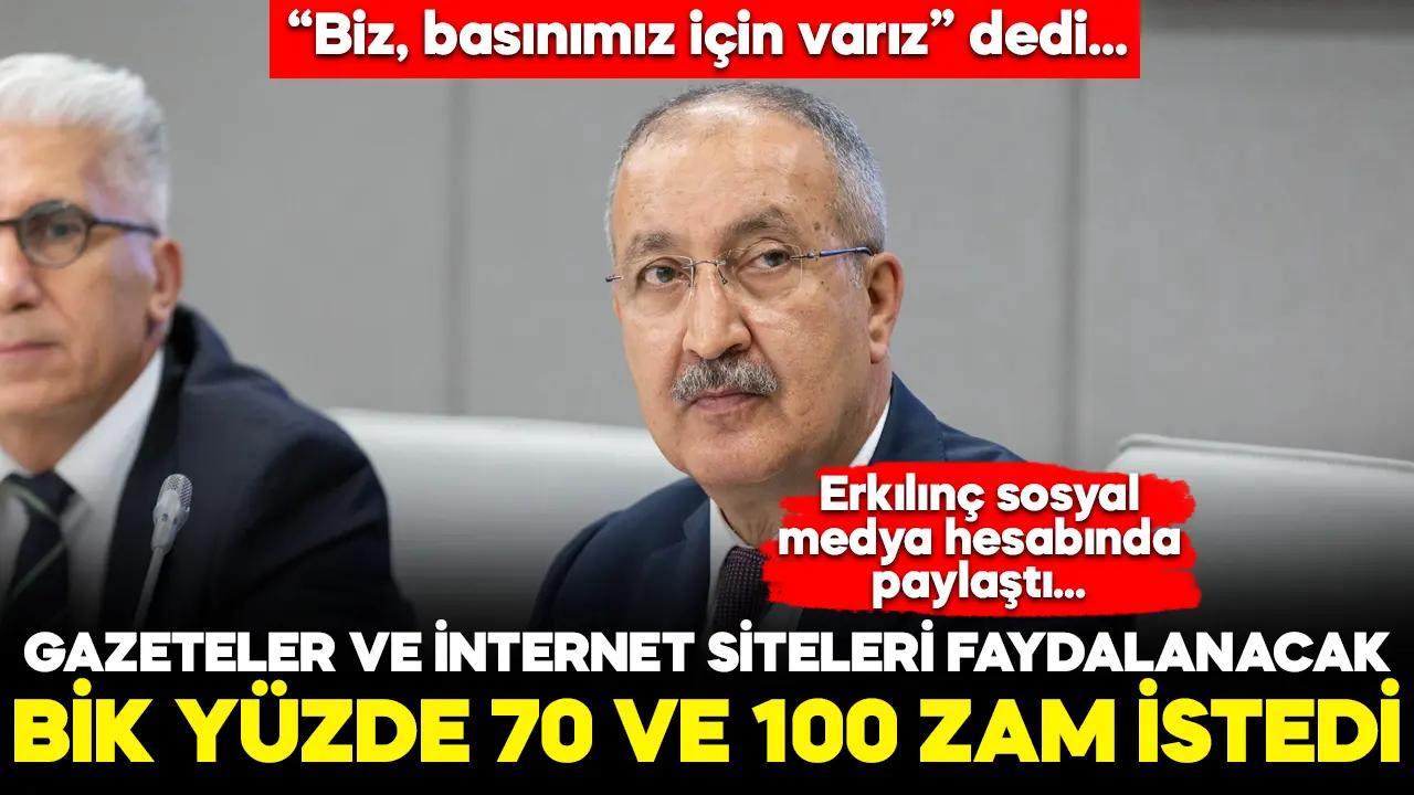 Basın İlan Kurumu'ndan yüzde 70 ve yüzde 100'lük zam talebi kabul edildi