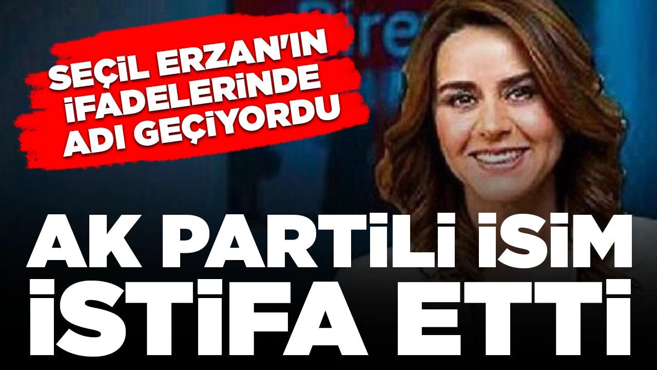 Seçil Erzan'ın ifadelerinde adı geçiyordu: AK Partili isim partisinden ve görevinden istifa etti