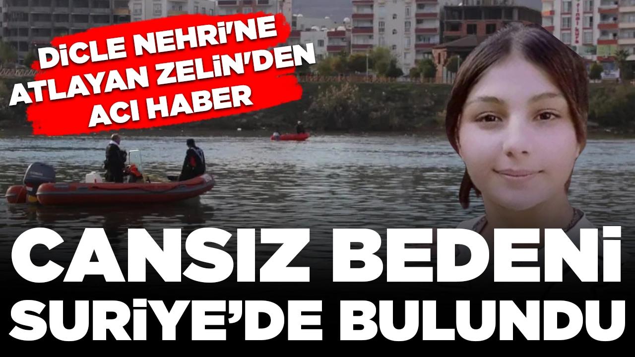 Kardeşiyle Dicle Nehri'ne atlayan Zelin'den acı haber: Cansız bedeni Suriye'de bulundu