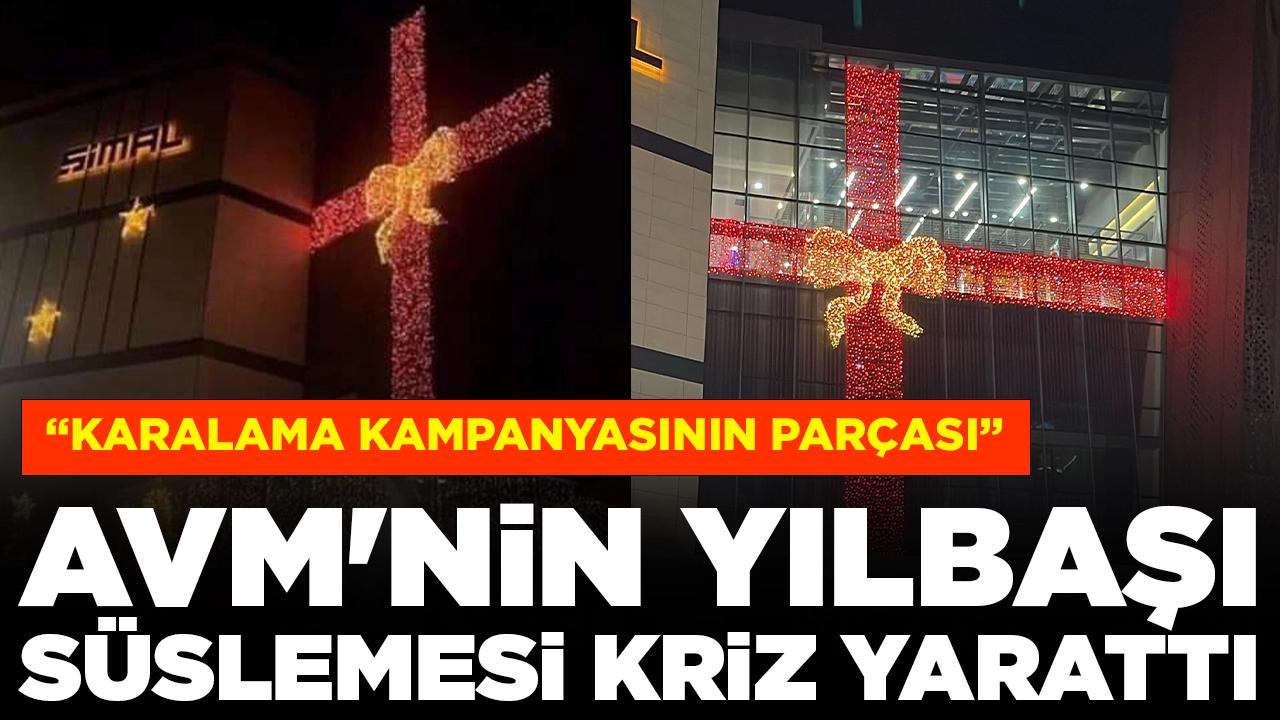 AVM'nin yılbaşı süslemesi kriz yarattı: Tepkiler sonrası AVM yönetiminden açıklama geldi