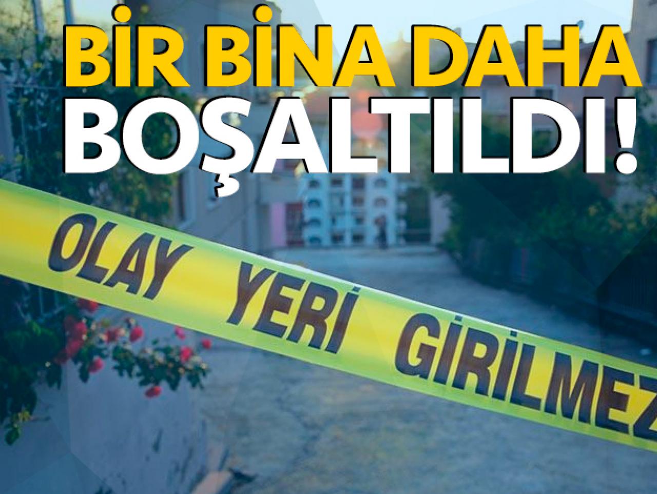 Bahçelievler'de de bina boşaltıldı!