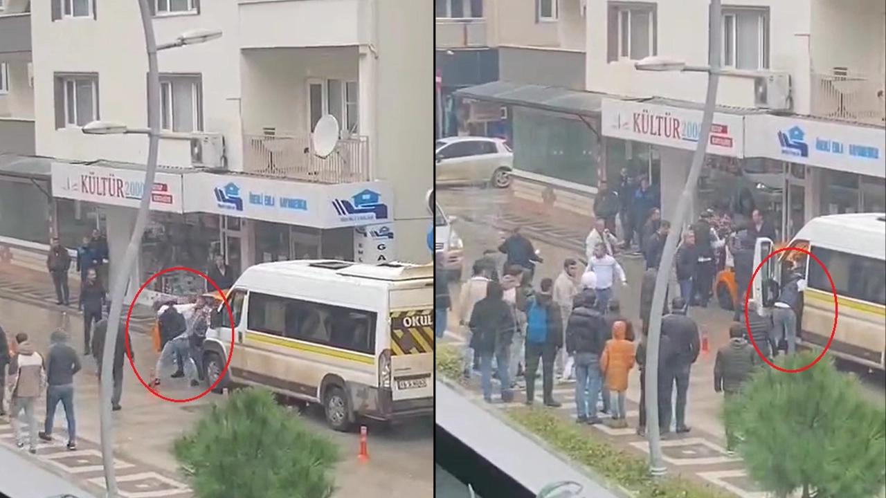 Sürücülerin tekme, yumruk ve sopalı kavgası: Ortalık savaş alanına döndü