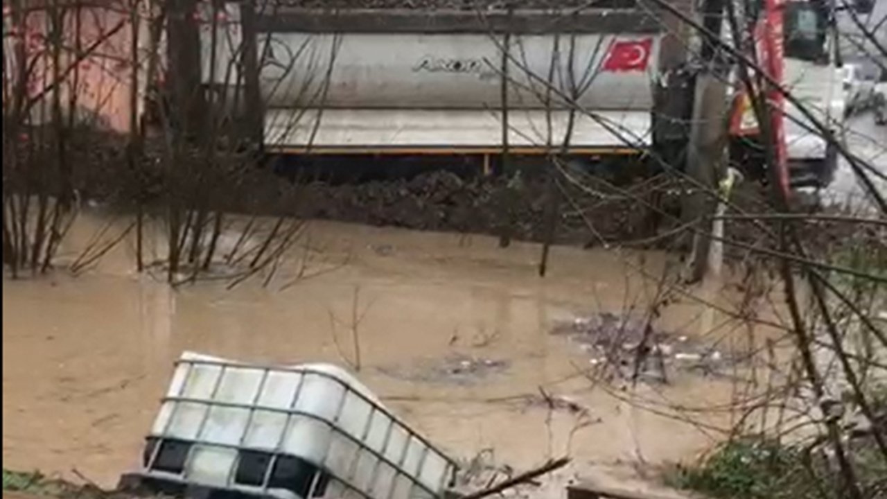 Düzce'de sağanak; dereler taştı, evleri su bastı