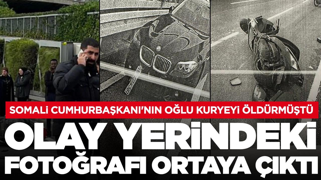 Somali Cumhurbaşkanı'nın oğlu kuryeyi öldürmüştü: Olay yerindeki fotoğrafı ortaya çıktı