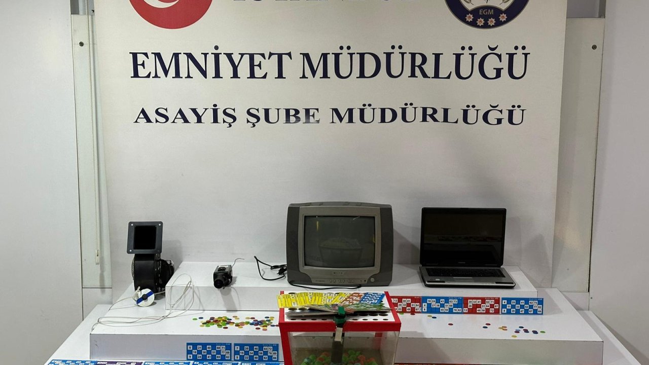 Tombala oynayan 14 kişiye suçüstü