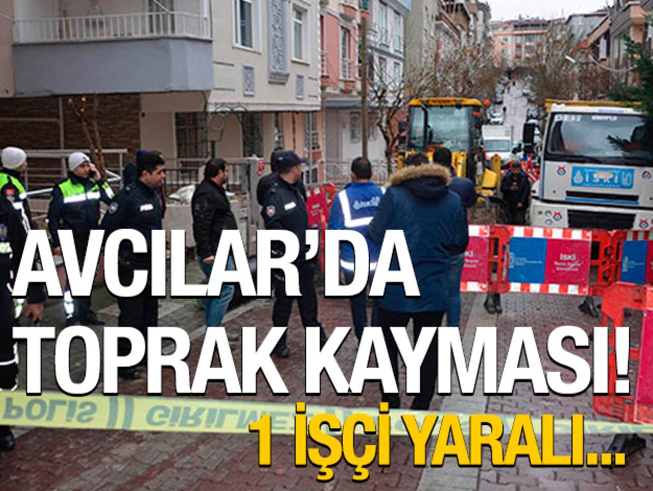 Çalışma sırasında toprak kayması: 1 işçi yaralı