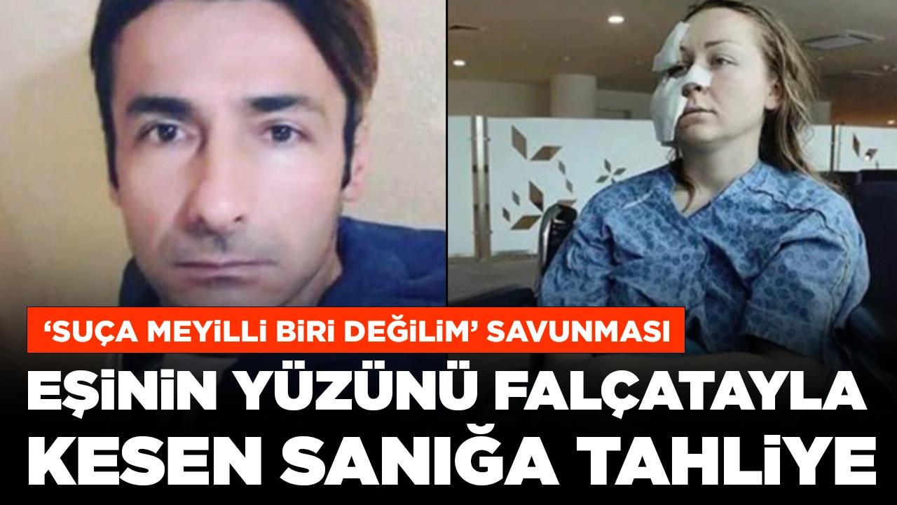 20 yıla kadar hapsi isteniyordu: Eşinin yüzünü falçatayla kesen sanık serbest kaldı