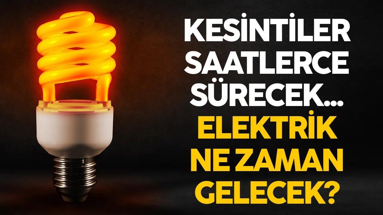 7 Mart 2024 İstanbul elektrik kesintisi, şehrin yarısı karanlığa gömülecek!