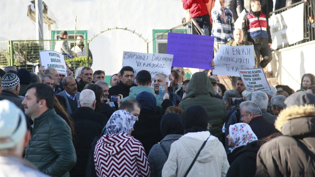 ÇED toplantısı tepkiler nedeniyle yarıda kaldı