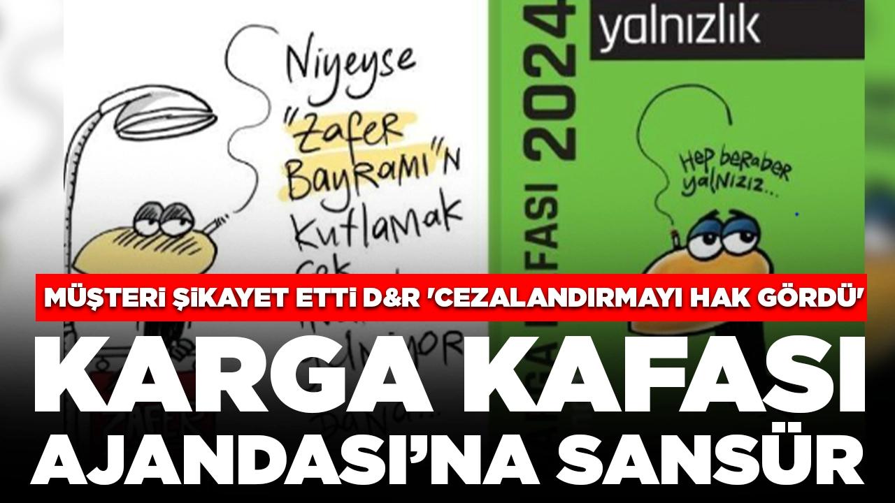 Müşteri şikayet etti, D&R 'cezalandırmayı hak gördü': ‘Karga Kafası Ajandası’na sansür