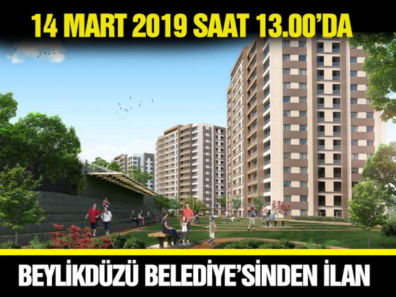 Beylikdüzü'nde 13 adet apartman dairesi satış ihalesine çıkacak