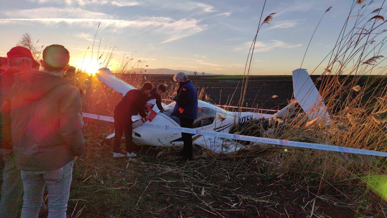 Tarlaya inen eğitim uçağının pilotu: Zorunlu iniş yapmam gerekiyordu ve başardım