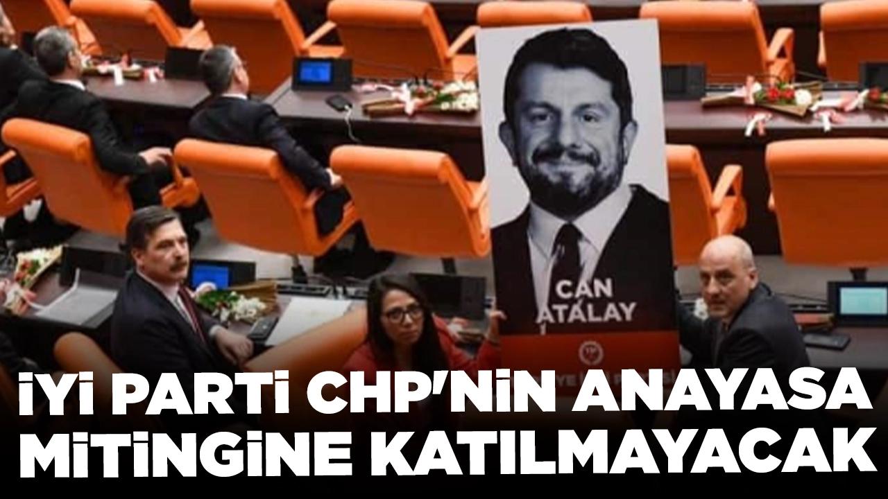 Kürşad Zorlu açıkladı: İYİ Parti CHP'nin anayasa mitinginde yer almayacak