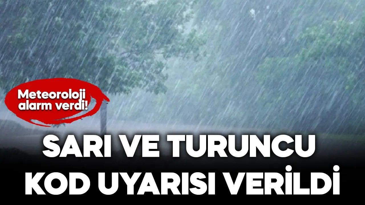 Meteoroloji'den bugün için kritik uyarı! 25 ile sarı ve turuncu kod uyarısı verildi