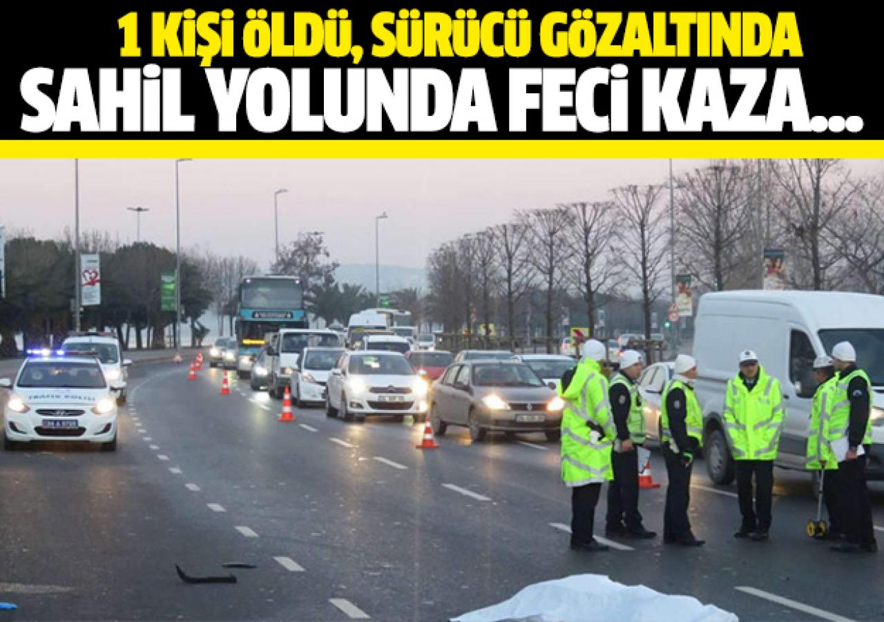 Kartal sahil yolunda feci kaza! 1 ölü