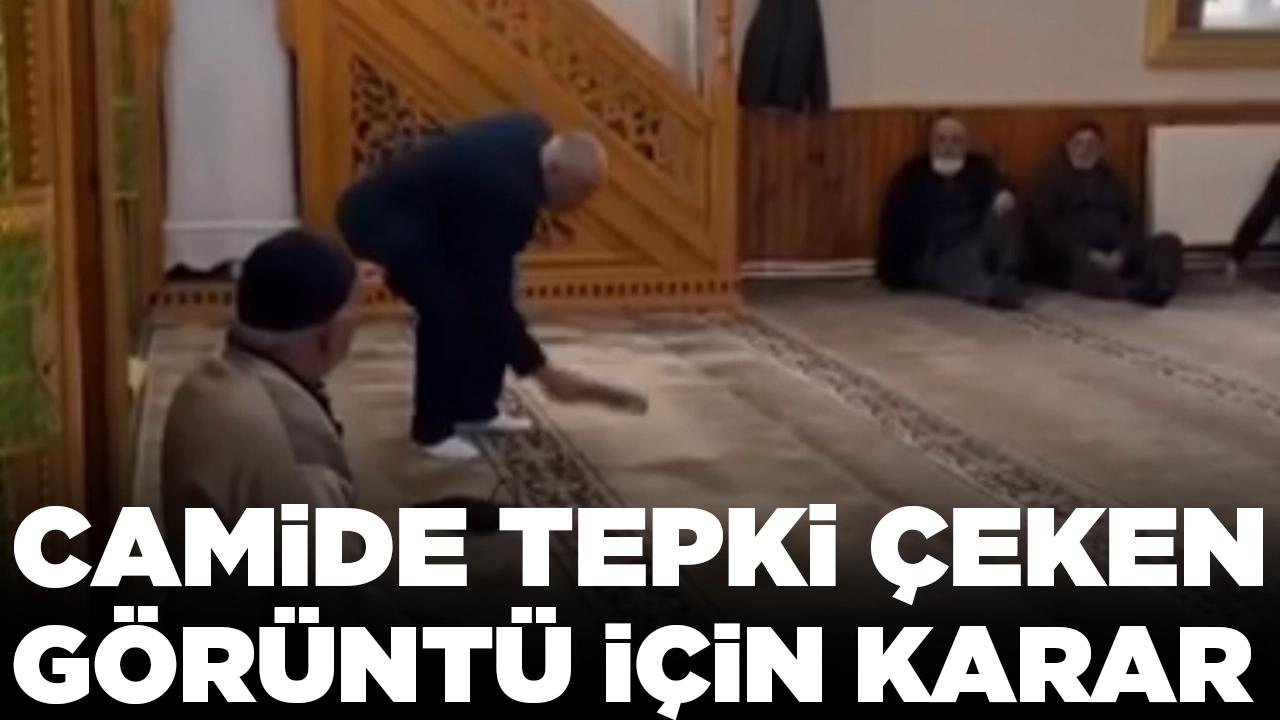 Camide tepki çeken görüntü için karar: 'Bilinçsizce yaptım'