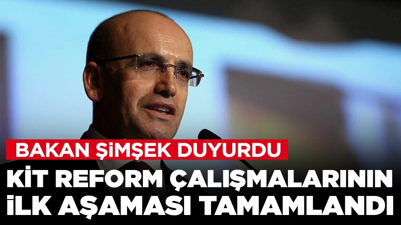 Bakan Şimşek açıkladı: KİT reform çalışmalarının ilk aşaması tamamlandı