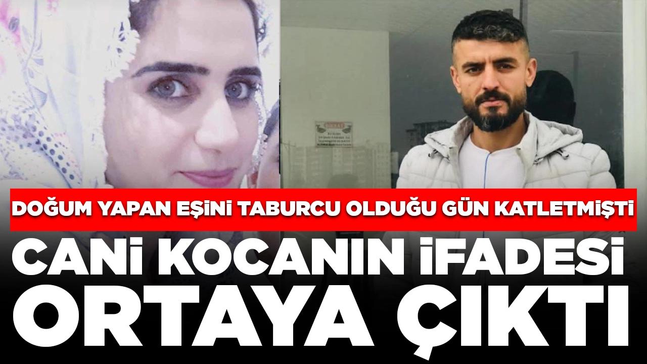 Doğum yapan eşini taburcu olduğu gün katletmişti: Cani kocanın ifadesi ortaya çıktı