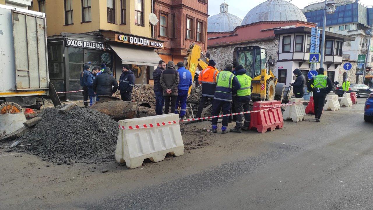 Ortaköy'de yollar sular altında kaldı