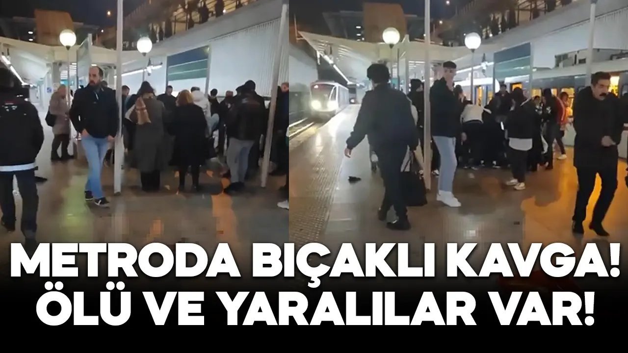 Metroda bıçaklı kavga: Ölü ve yaralılar var!