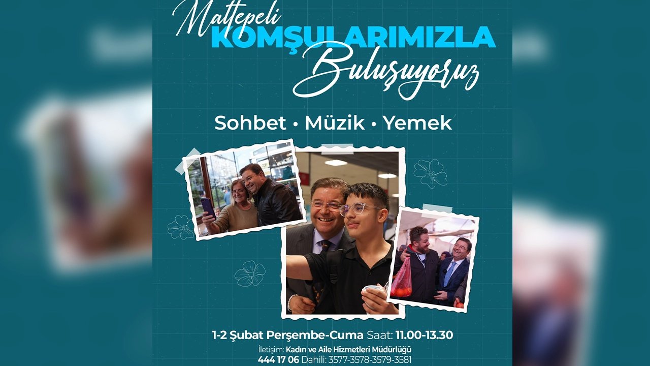 Maltepe'de 'Maltepeli Komşularımızla Buluşuyoruz' etkinliği