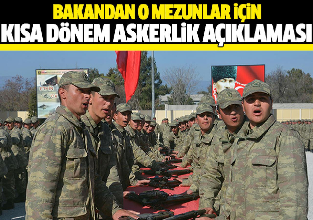 MYO mezunları kısa dönem askerlik yapabilecek mi! Son dakika açıklaması geldi...