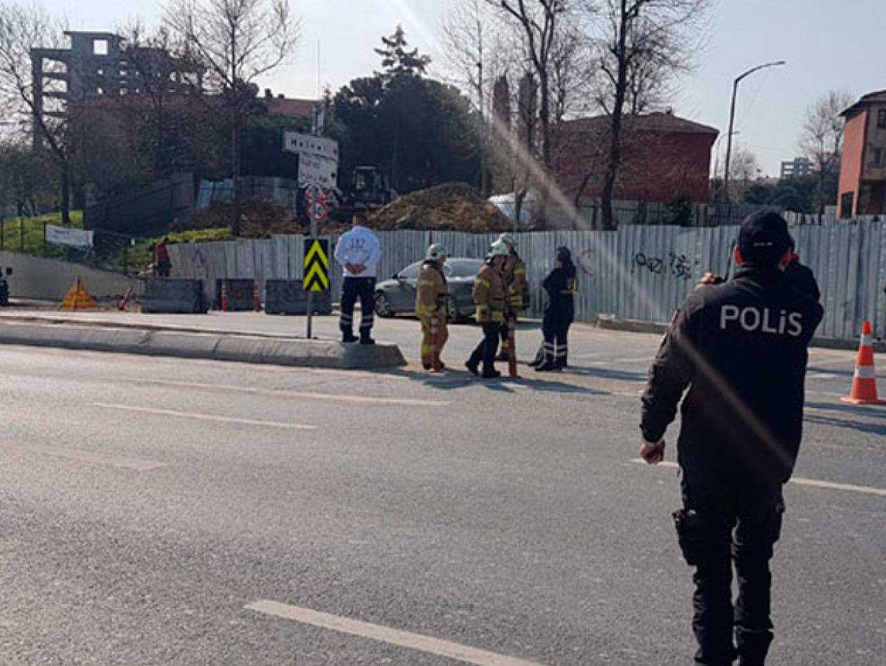 Metro inşaatında doğalgaz borusu patladı