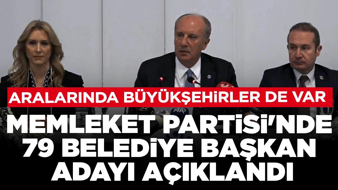 Memleket Partisi'nde 79 belediye başkan adayı açıklandı: Aralarında büyükşehirler de var