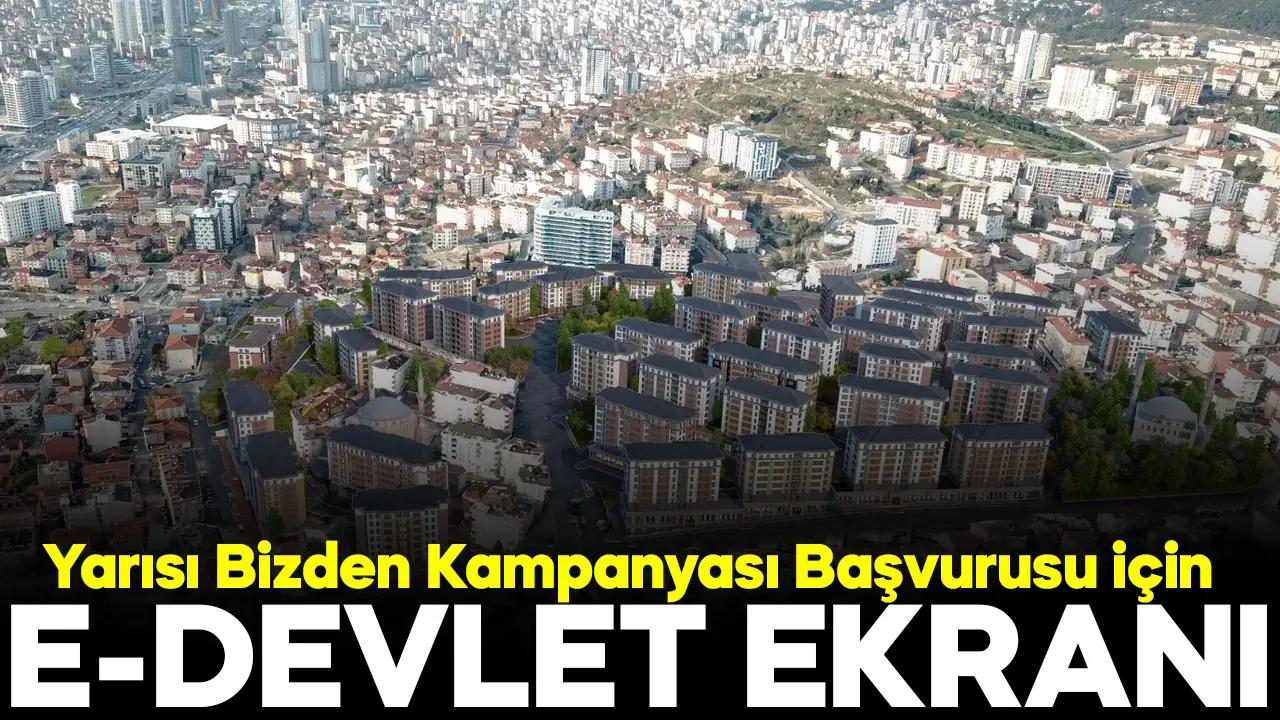 2024 KİPTAŞ Yarısı Büyükşehirden E-Devlet gov tr başvuru ekranı giriş