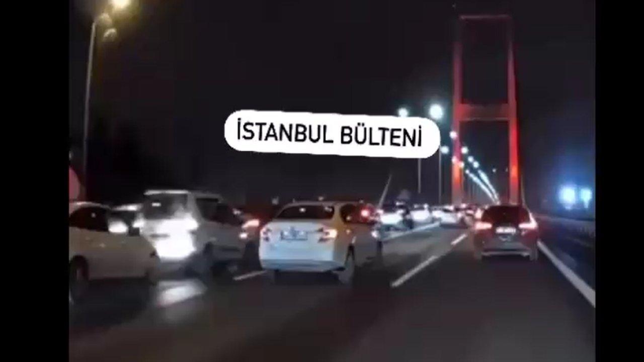 Köprü girişinde zincirleme kaza!