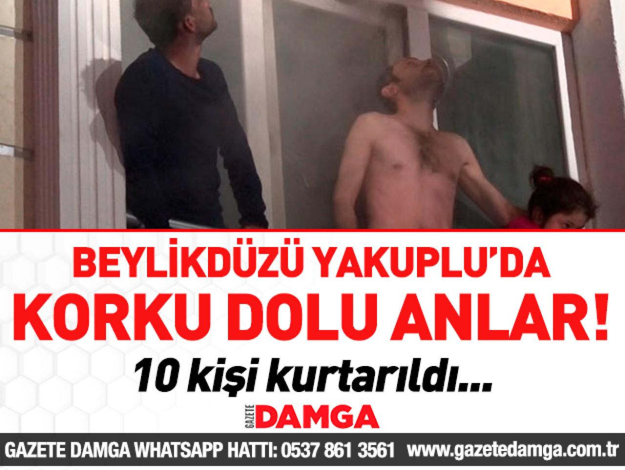 Beylikdüzü Yakuplu'da yangın! 10 kişi kurtarıldı