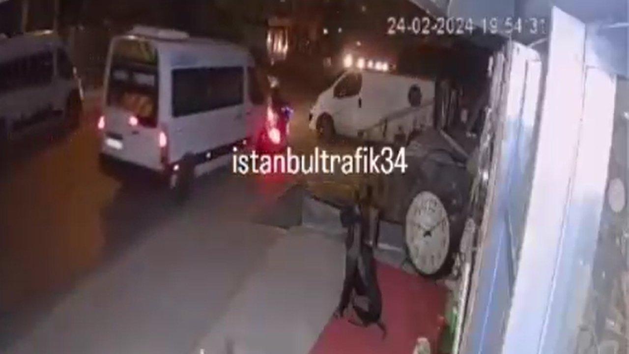 Servis şoförü, motosikletliye kasıtlı olarak çarptı!