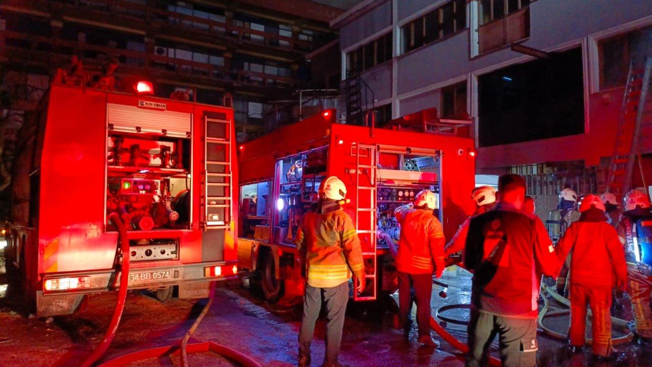 İstanbul'daki kemer atölyesinde yangın çıktı