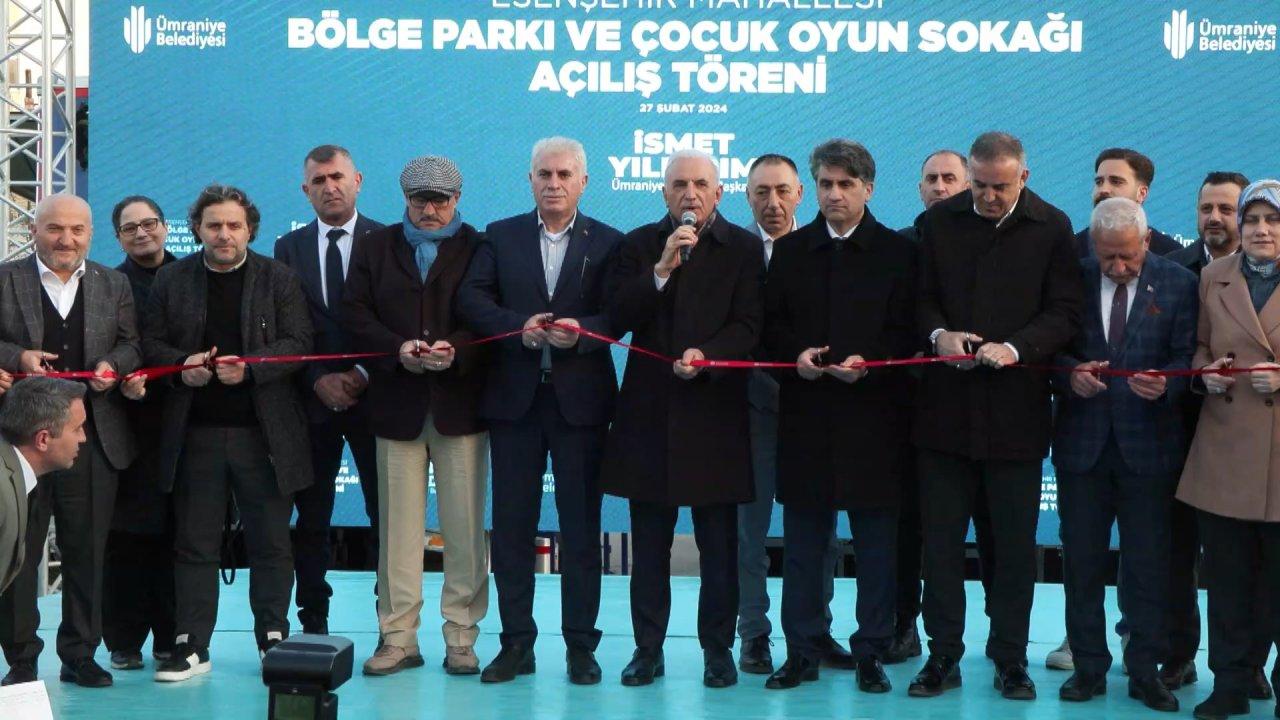 Ümraniye’de bölge parkı ve çocuk oyun sokağının açılışı yapıldı