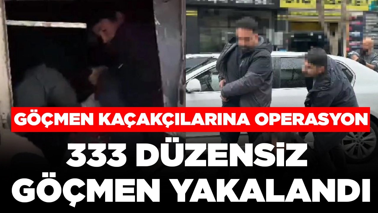 Bakan Yerlikaya duyurdu! Göçmen kaçakçılarına operasyon: 333 düzensiz göçmen yakalandı