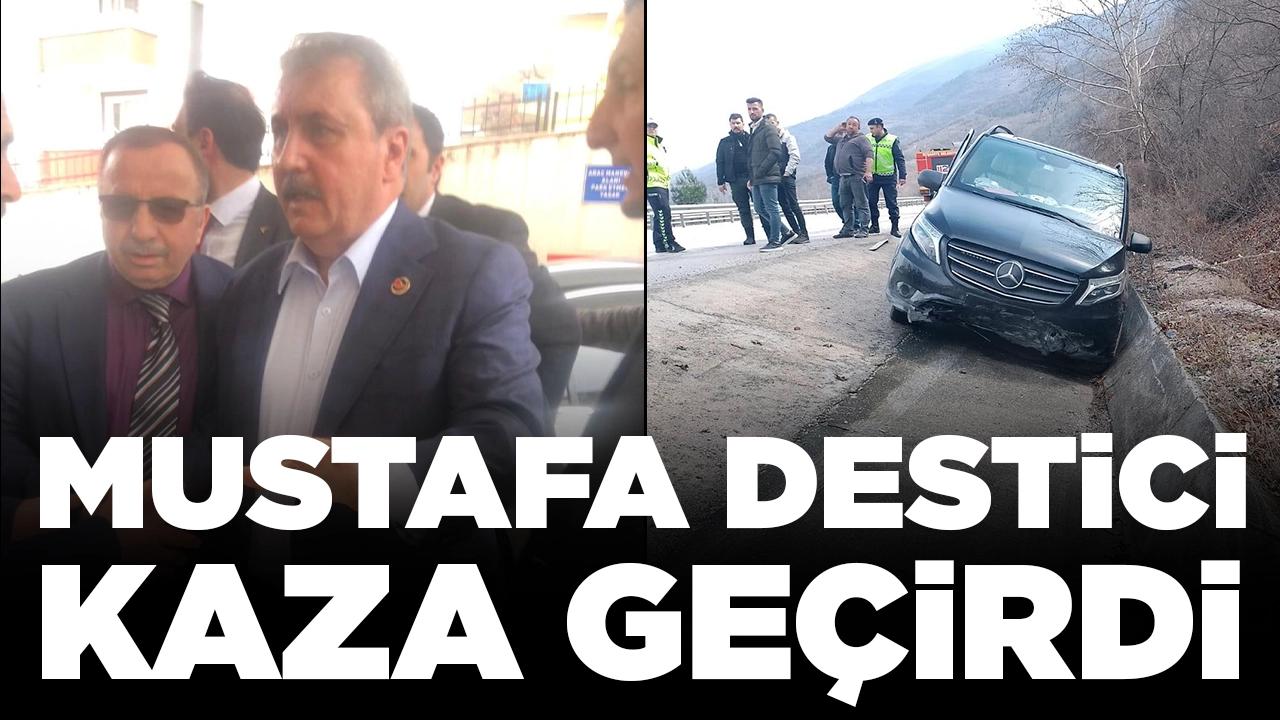 BBP lideri Mustafa Destici'nin makam aracı kaza yaptı