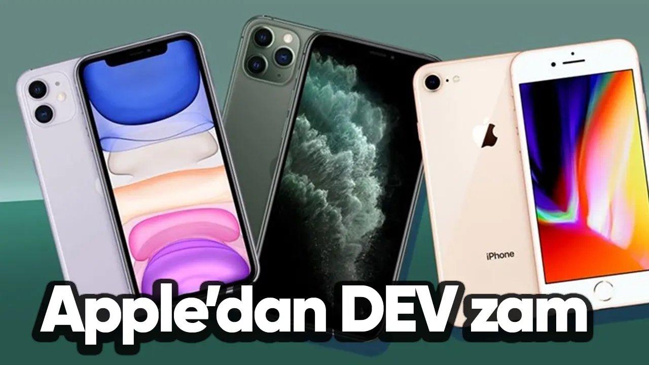 Apple tüm ürünlerine zam yaptı, en pahalı İPhone 100 bin lirayı aştı!