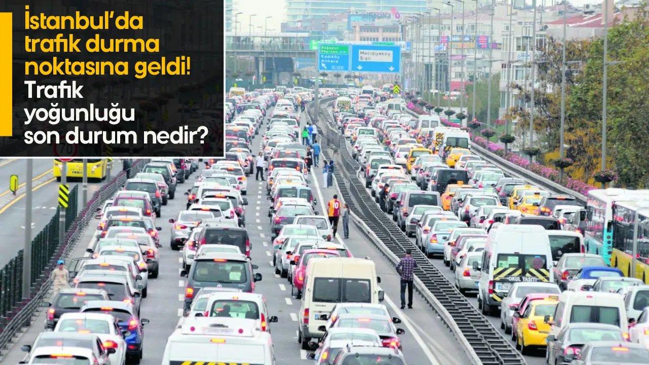 Yağmurun etkisi trafiği felç etti! İstanbul'da trafik yoğunluğu nasıl? 5 Mart 2024 Salı