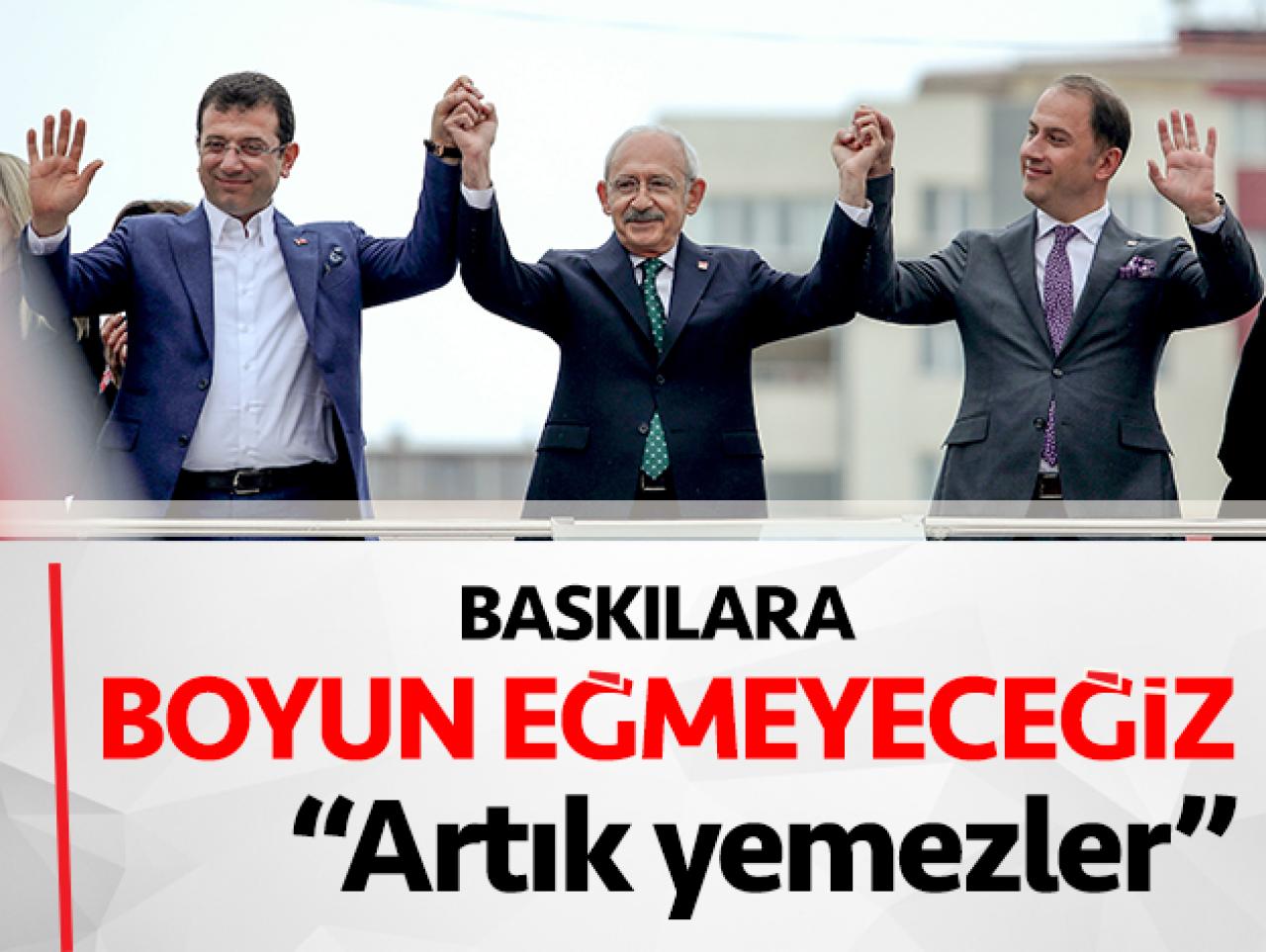 Baskıya boyun eğmeyeceğiz!