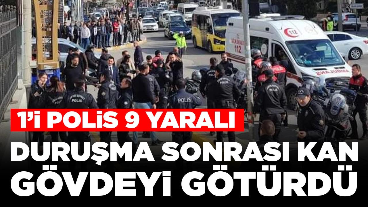 Duruşma sonrası kan gövdeyi götürdü: 1’i polis 9 yaralı