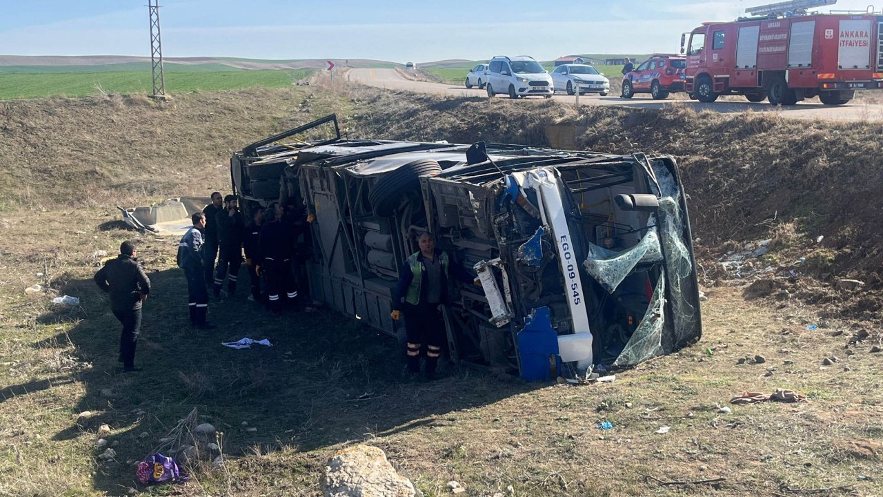 Feci kaza! EGO otobüsü şarampole devrildi: Çok sayıda yaralı var