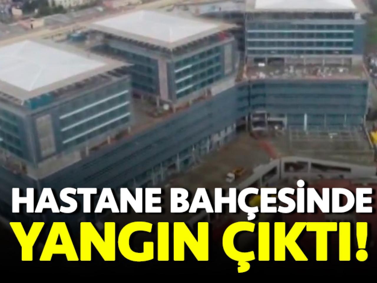 Okmeydanı Eğitim ve Araştırma Hastanesi bahçesinde yangın!